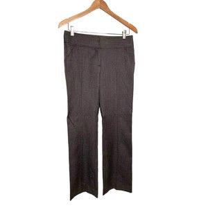 Annelore Wool Blend Herringbone Womens Brown Dress Pants Size 6